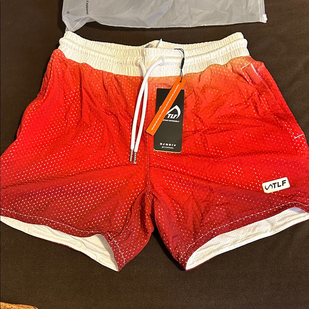ATLF Red mesh Athletic Men's Shorts